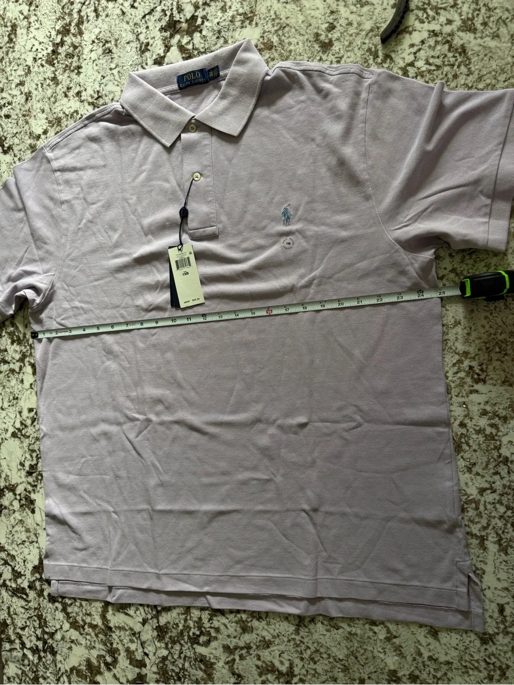 Polo Ralph Lauren Men’s 1XB Powder Purple Mesh Polo Shirt Big & Tall NWT